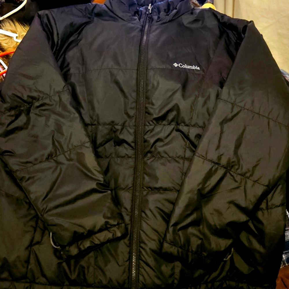 Women's Columbia Thermcoil Black Quilted Jacket Sz. 2XL
